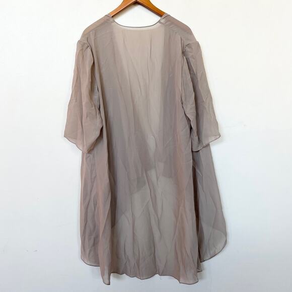 New JJ’s HOUSE Chiffon 1/2 Sleeve Special Occasion Open Cardigan Wrap Kimono 20W - Picture 2 of 6